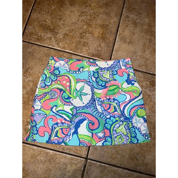 Lilly Pulitzer Pants - Lilly Pulitzer Conch Republic Marigold Skort Sz 8